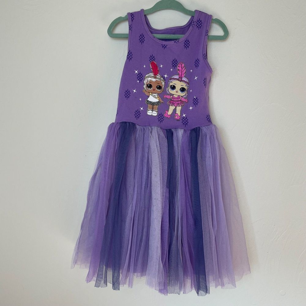 LOL Doll Tulle Dress Purple Size XS